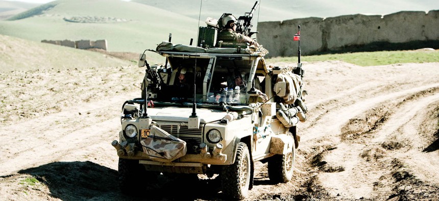 Norwegian soldiers on patrol in Faryab province, Afghanistan in 2009.