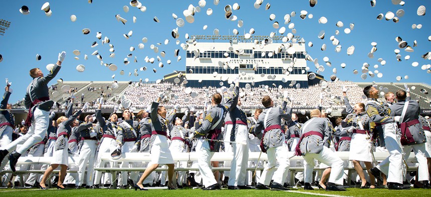 Nearly 1,000 cadets from the Class of 2015 graduated and commissioned during their graduation ceremony at Michie Stadium in May.