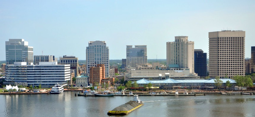Norfolk, Va., is in one of two new regions recommended for locality pay. 