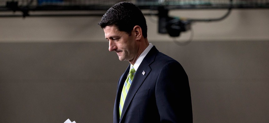 Paul Ryan held a news briefing on the bill Thursday.