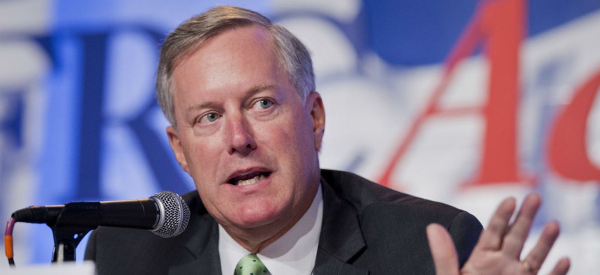 North Carolina Republican Rep. Mark Meadows has been on a listening tour at federal agencies this past year. 