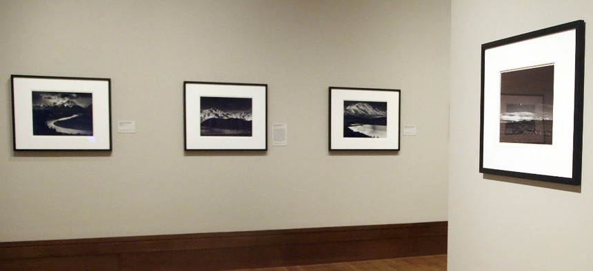 Ansel Adams photographs on display at the J. Paul Getty Museum in Los Angeles in 2014. 