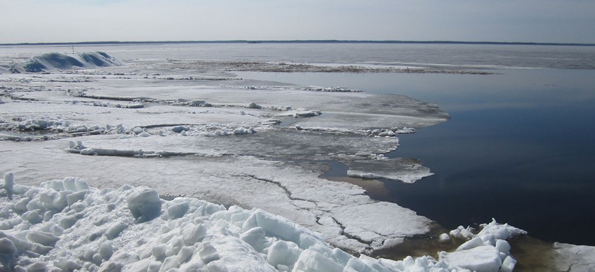 Ice-covered lakes, like Estonia's Lake Vortsjarv,  warm faster than those with open water.