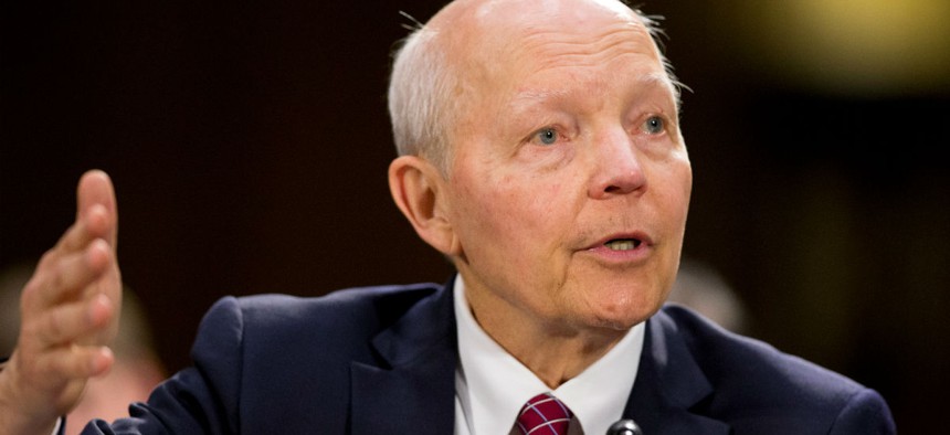 IRS Commissioner John Koskinen testifies on Capitol Hill in Washington in July. 