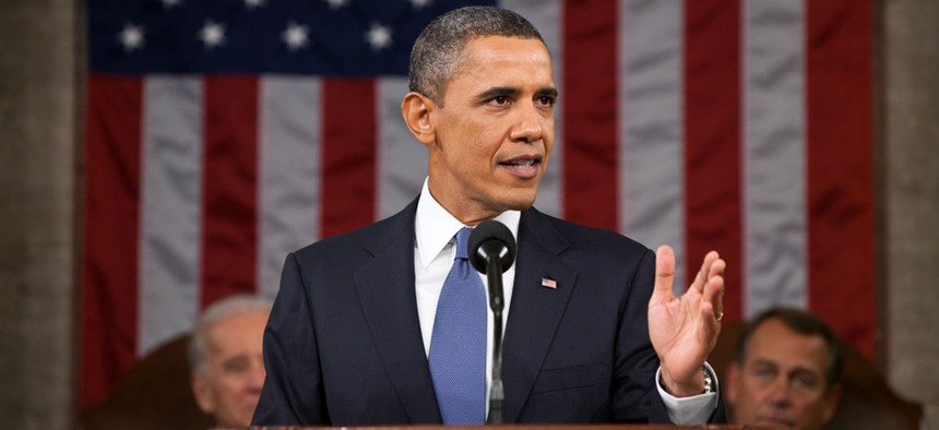 Obama delivers his 2011 State of the Union address.