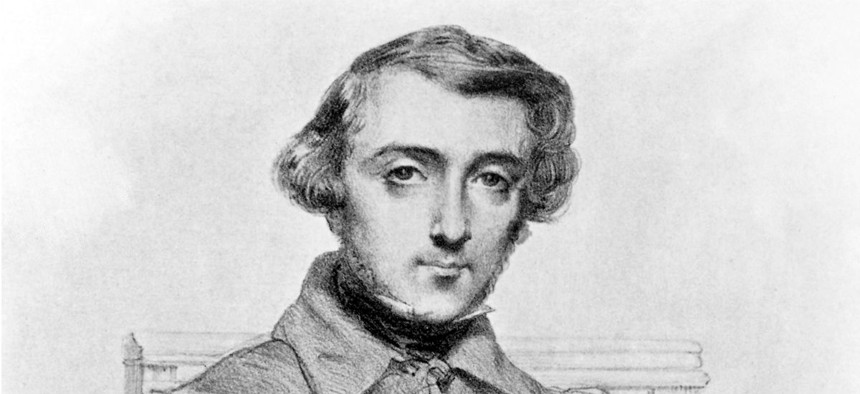 Alexis de Tocqueville, French author of the classic "Democracy in America."