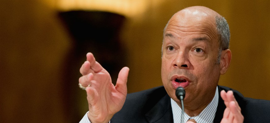 DHS chief Jeh Johnson testifies before the Senate Homeland Security and Governmental Affairs Committee on the department's fiscal 2017 budget request.