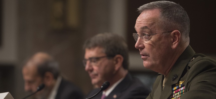 Gen. Joseph Dunford testified before the Senate Armed Services Committee earlier this month.