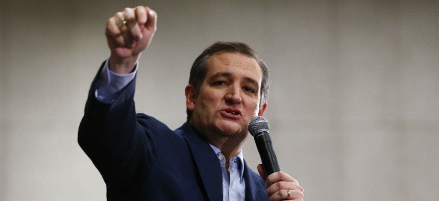 GOP presidential candidate Sen. Ted Cruz has been an outspoken critic of federal agencies on the campaign trail.