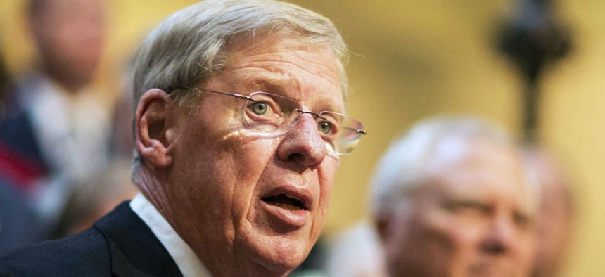 Sen. Johnny Isakson, R-Ga., has said he would like to get the package on Obama's desk by Memorial Day. 