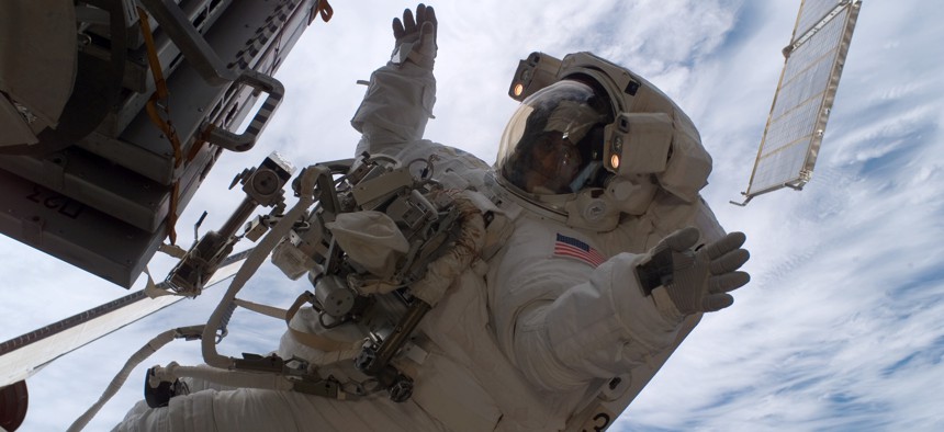 NASA astronaut Sunita Williams participated in three spacewalks.