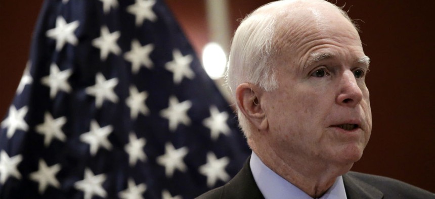 Sen. John McCain wants to reorganize the Pentagon’s acquisition bureaucracy.