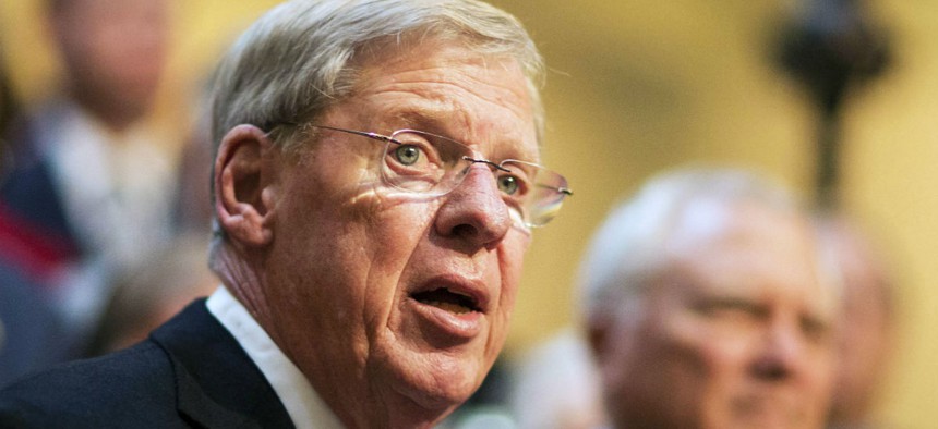 Sen. Johnny Isakson, R-Ga., urged his colleagues to support the Veterans First Act. 