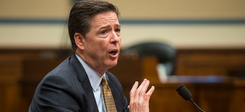 FBI Director James Comey testified on Capitol Hill Thursday.