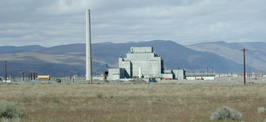 View of the B-Reactor at the Hanford Site. The world's first industrial-scale nuclear reactor is a national historical landmark.