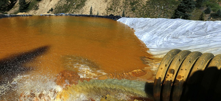 The Animas River turned orange in 2015.
