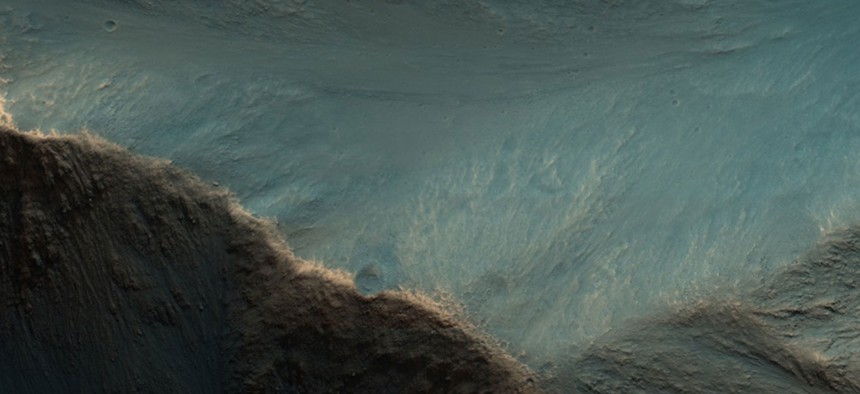 Steep Slopes of Hebes Chasma 