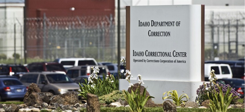 The Idaho Correctional Center in 2010. The facility, south of Boise, Idaho, is operated by Corrections Corporation of America. 