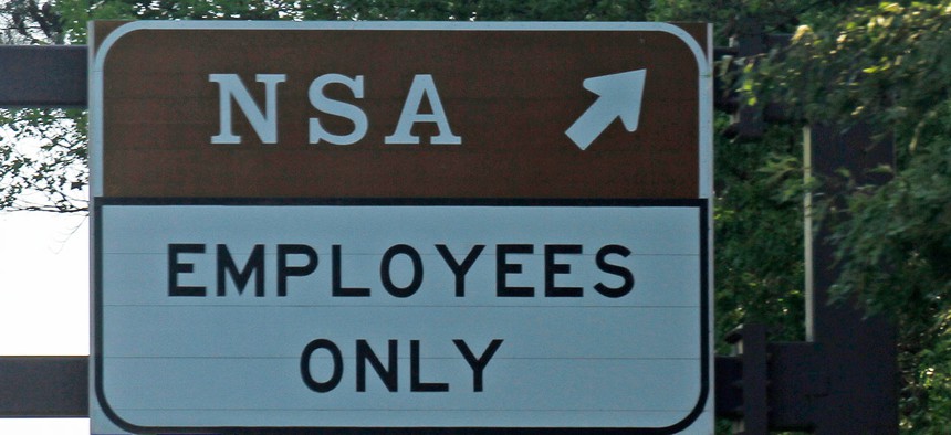 The National Security Agency exit on the Baltimore-Washington Parkway in Maryland.