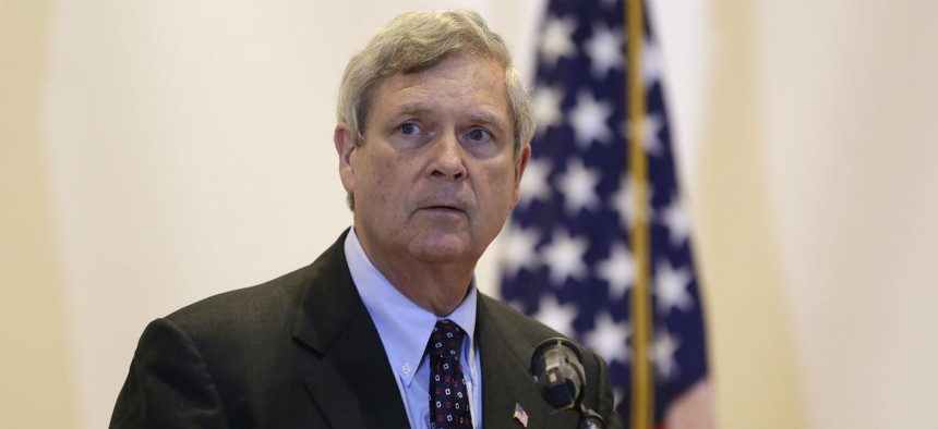 USDA chief Tom Vilsack notified employees of the threats in an email. 