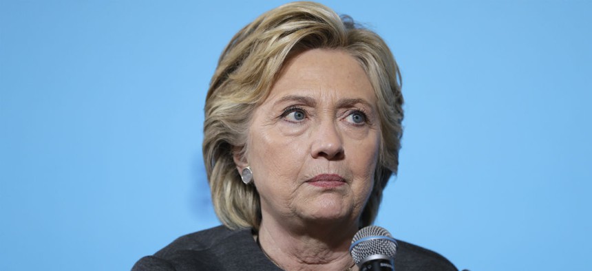 Democratic presidential nominee Hillary Clinton campaigns in New Hampshire. 