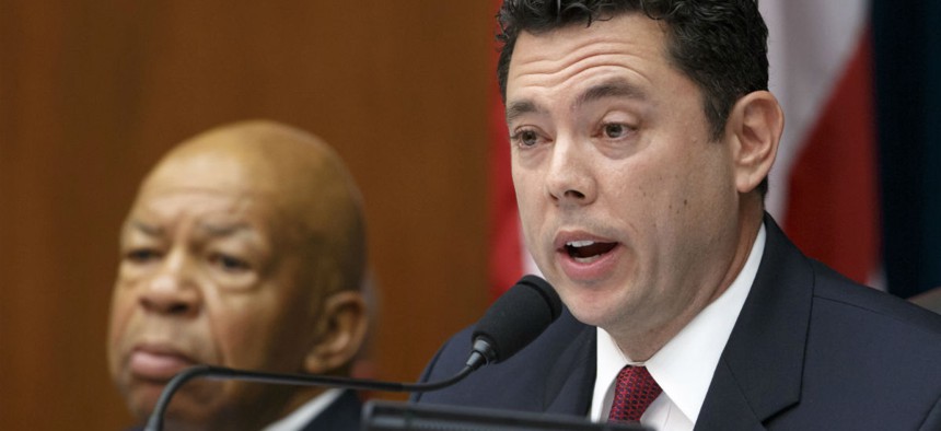 Reps. Elijah Cummings, D-Md., (left) and Jason Chaffetz, R-Utah, asked GAO to look into the backlog. 