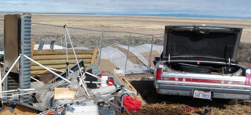 Occupiers at the Malheur National Wildlife Refuge left behind trash and damaged the refuge's headquarters facility and visitors center. 