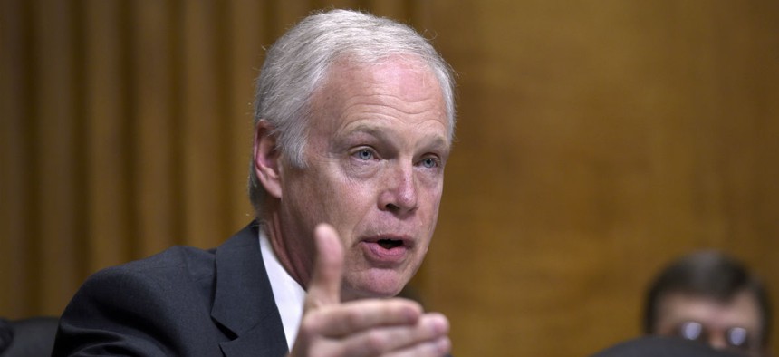 Sen. Ron Johnson, R-Wis., wants reports of any appointees converting to civil service positions.