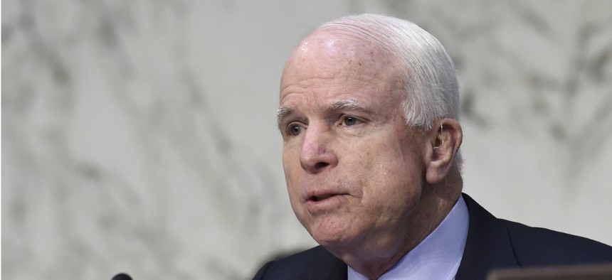 Senate Armed Services Committee Chairman John McCain, R-Ariz., has pushed provision to separate acquisition from research and engineering functions.