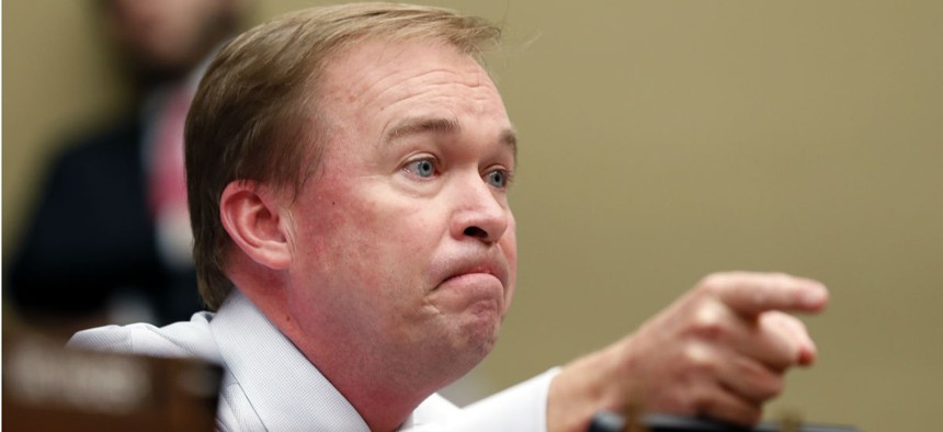 Rep. Mick Mulvaney, R-S.C., hears testimony at a House Oversight Committee hearing in September. 