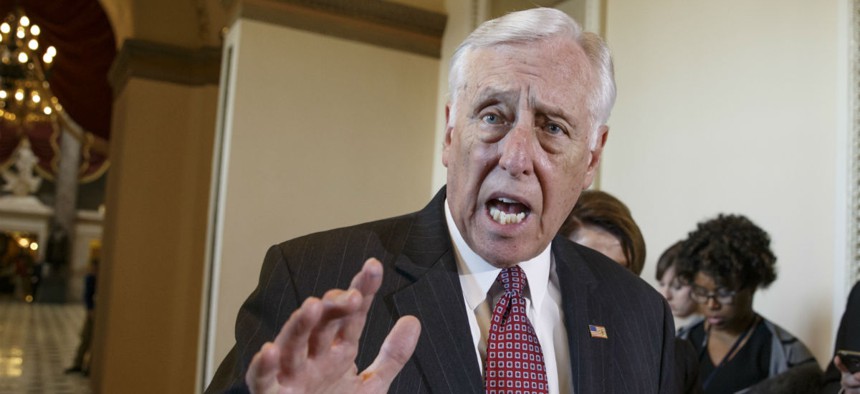 Rep. Steny Hoyer, D-Md., said the rule change would allow for “short-sighted” pay cuts that unfairly “scapegoat” federal employees.