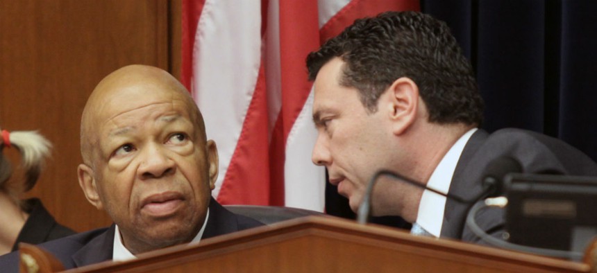 The government's ethics chief would like House Oversight and Government Reform Committee ranking member Elijah Cummings (left) and Chairman Jason Chaffetz to hold a meeting open to the public. 