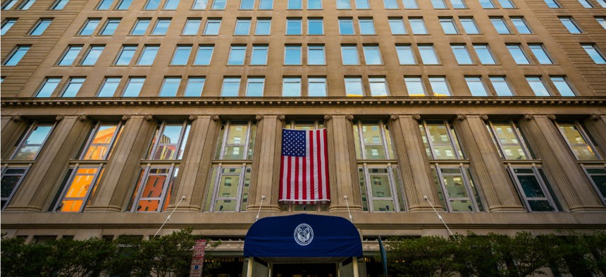 The Department of Veterans Affairs headquarters in Washington.