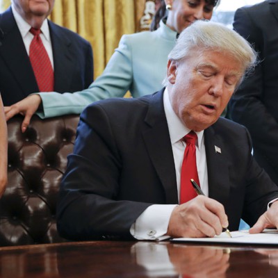 Trump Signs One In, Two Out Order To Slash Federal Regulations ...