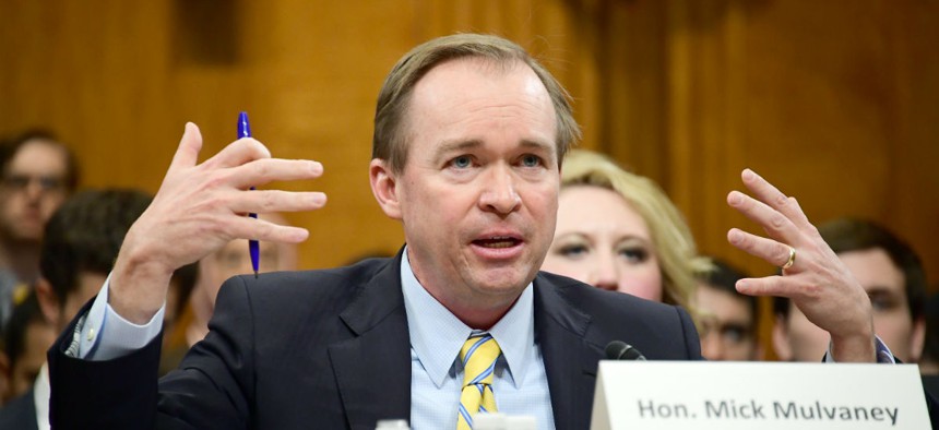 Rep. Mick Mulvaney testifies at his nomination hearing to lead the Office of Management and Budget. 