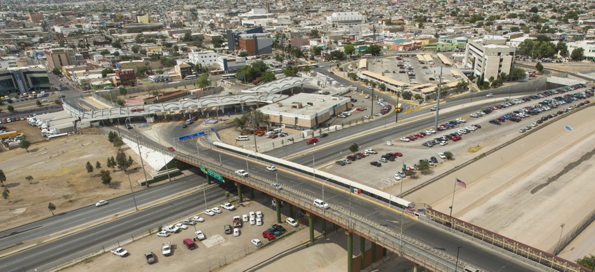 El Paso's Paso Del Norte port of entry is show in June 2016.