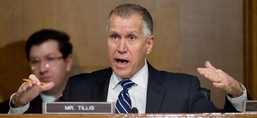 Sen. Thom Tillis, R-N.C. said the current system is not creating a “high-performing environment.”