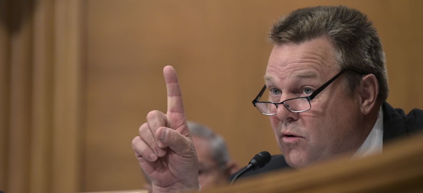 Sen. Jon Tester, D-Mont., asked the postmaster general to modify the current policy so Postal Inspection Service officers can take their service weapons home with them. 