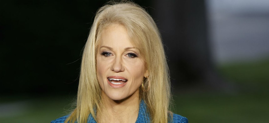 White House Counselor Kellyanne Conway is one of the officials who received a waiver. 