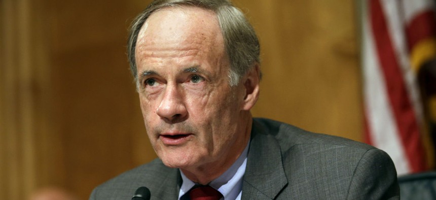 Sen. Tom Carper, D-Del., told Republican colleagues, “If a Democratic administration did this for you guys, you would shut the place down.”