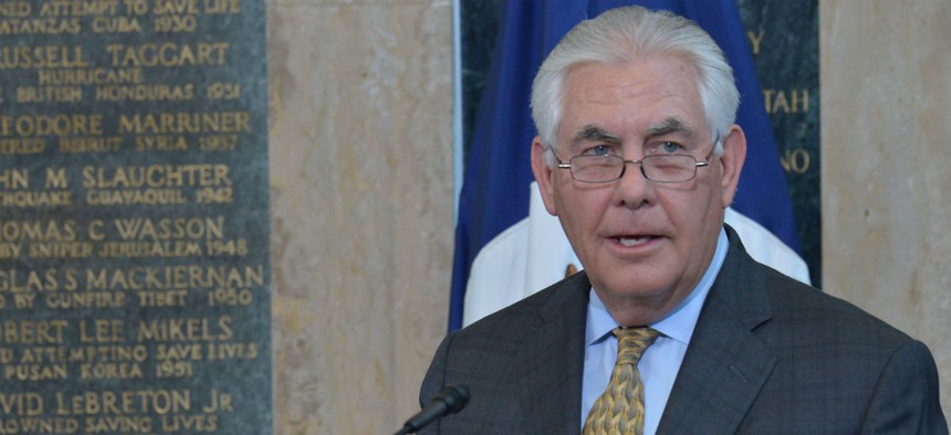 The State Department under Secretary Rex Tillerson did not hold any press briefings in May. 