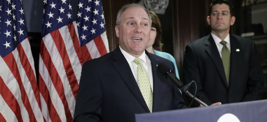 House Majority Whip Rep. Steve Scalise, R-La., was shot in the hip. 