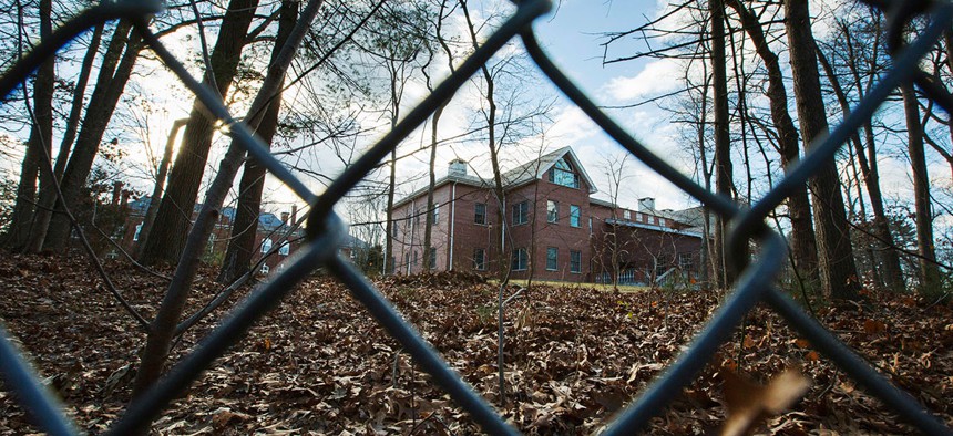 A Russian compound, which was ordered to be closed and vacated, is seen on Long Island, New York, in 2016.