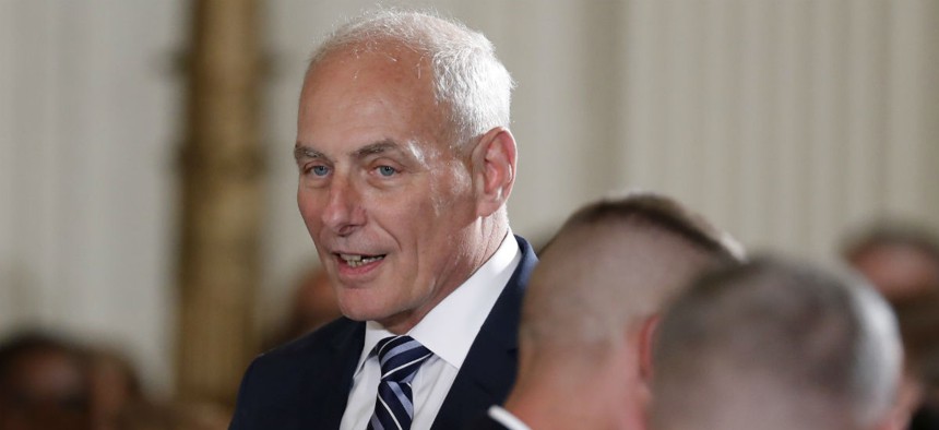 John Kelly is now White House chief of staff. 
