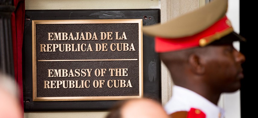 The Cuban embassy in Washington.