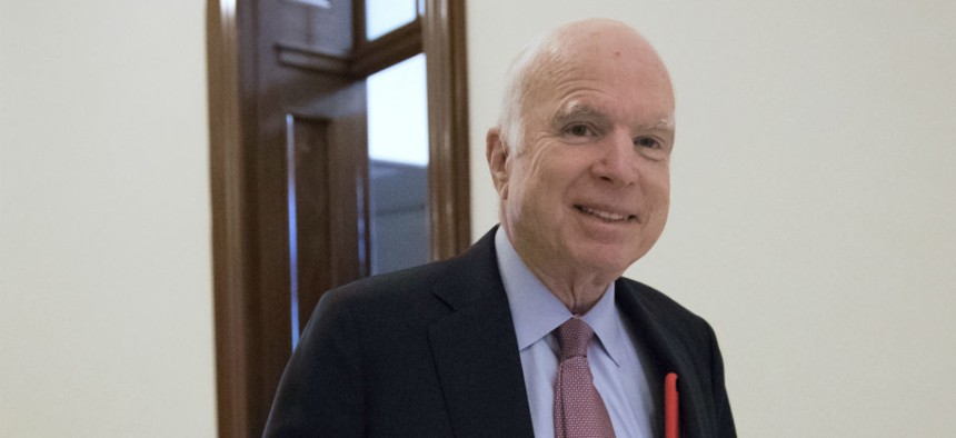 Sen. John McCain, R-Ariz., said the bill includes "important efforts to reorganize the Department of Defense, spur innovation in defense technology, and improve defense acquisition and business operations."