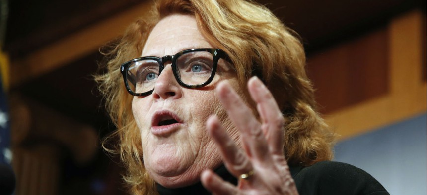 Sen. Heidi Heitkamp, D-N.D., expressed disappointment OMB did not send a witness to the hearing. 