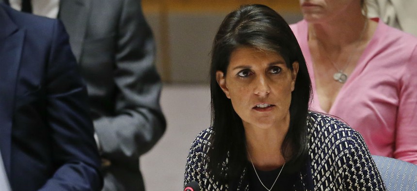 Ambassador to the U.N. Nikki Haley deleted the problematic message and has not engaged in any prohibited activity since. 