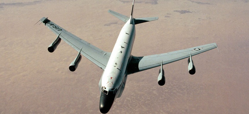 A U.S. Air Force RC-135, which is made by L3 Technologies.