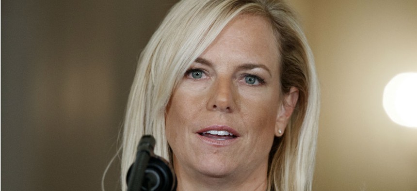 New DHS Secretary Kirstjen Nielsen would need Congress's approval to restructure the department. 
